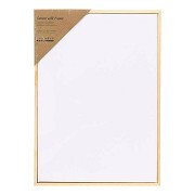 Stretched Canvas with Frame 280gr. 21x29.7cm - White