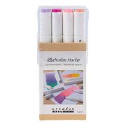 Pencil Line Thickness 1+8mm Pastel Colors - 12 pcs.
