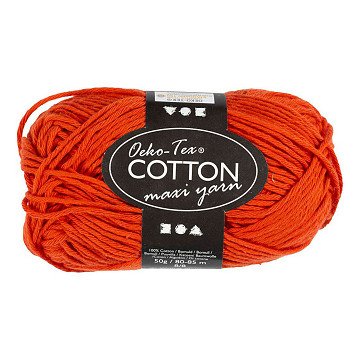 Katoengaren Afm 8/8 L: 80-85 M Rood - 50gr.