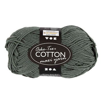 Baumwollgarn Stärke 8/8 L: 80-85 M Grau - 50 g.