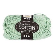 Katoengaren Afm 8/8 L: 80-85 M Mint Groen - 50gr.