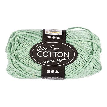 Baumwollgarn Stärke 8/8 L: 80-85 M Mintgrün - 50 g.