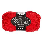 Katoengaren Afm 8/8 L: 80-85 M Donkerrood - 50gr.