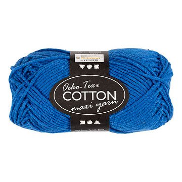 Baumwollgarn Stärke 8/8 L: 80-85 M Kobaltblau - 50 g.
