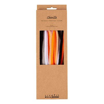 Chenille 6mm x 30cm Halloween Colors - 25pcs.