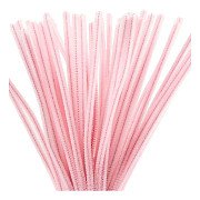 Chenille 6mm x 30cm Pink - 50pcs.