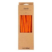 Chenille 6 mm x 30 cm Orange - 50 Stück.