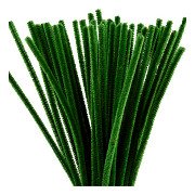 Chenille 6mm x 30cm Pine green - 50 pcs.