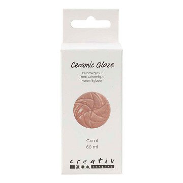 Keramiek Glazuur 984-1101 C Dekkend Coral - 60ml