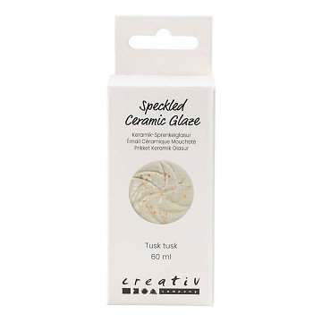 Gesprenkelte Keramikglasur 999-1060 °C, opak, Tusk Tusk – 60 ml