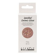 Gesprenkelte Keramikglasur 999-1060 °C, deckend, rosa – 60 ml
