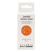 Gesprenkelte Keramikglasur 999-1060 °C, deckendes Orange Sun – 60 ml
