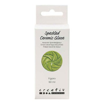 Gesprenkelte Keramikglasur 999-1060 °C, deckend, Figaro - 60 ml