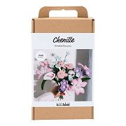 Hobbyset Bloemen van Chenilledraad Pastelkleuren