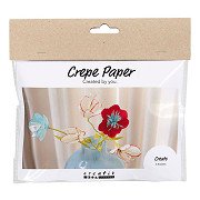 Mini Hobbyset Bloemen van Crepepapier Pastelkleuren
