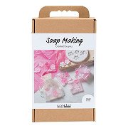 Pink Flowers Soap Making Hobby Set