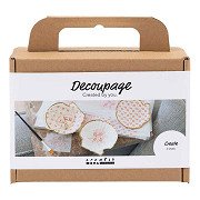 Mini Hobbyset Decoupage Muschelschalen Hellrosa
