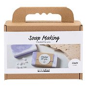 Mini Soap Making Hobby Set Square Light Purple