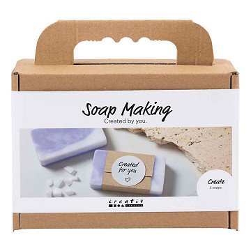 Mini Soap Making Hobby Set Square Light Purple