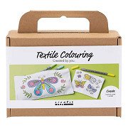 Mini Hobby Set Textile Decorating Butterflies Pastel Colors