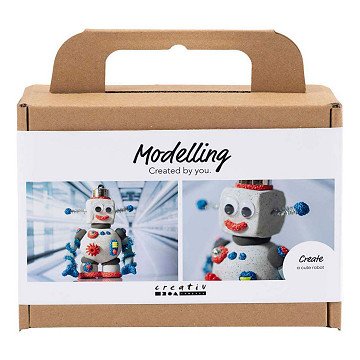 Mini-Hobbyset Robotermodellbau Blau Grau und Rot