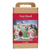 Hobbyset Strijkkralen Kersthuisje