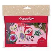 Mini Hobbyset Decoratie Vilten Kerstdecoraties