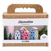 Mini Hobbyset Decoratie Huizen Kleurrijk