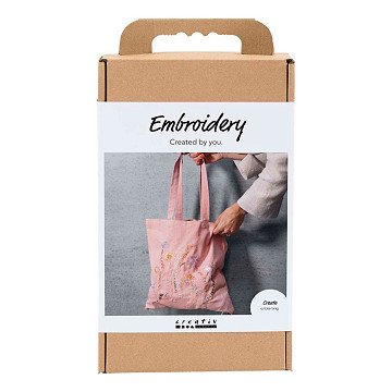 Hobbyset Borduurwerk Draagtas Lichtroze
