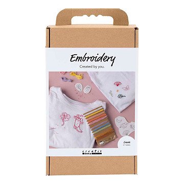 Hobbyset borduurwerk T-Shirt Wit