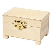 Houten Kistje op Pootjes met Metalen Sluiting