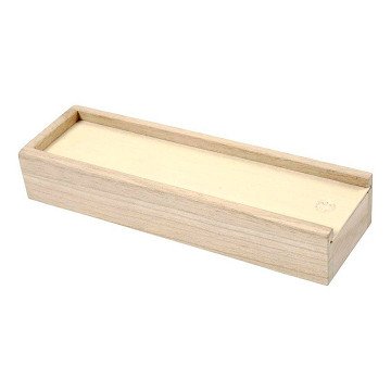 Wooden Pencil Case with Sliding Lid