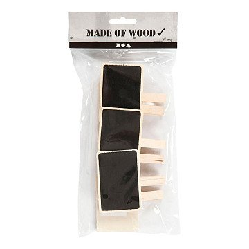 Chalkboard Clothespins - 6 pcs.