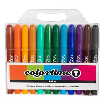 Colortime Stiften - Lijndikte 5mm - 12st..