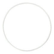 Metal Wire Ring White - 10cm
