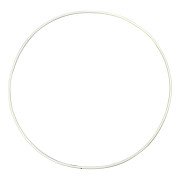 Metalen Draadring Wit - 20cm