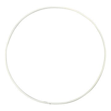 Metalen Draadring Wit - 20cm