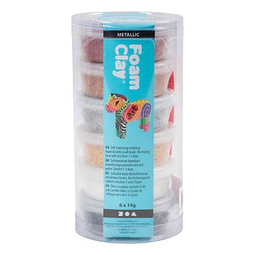 Foam Clay Metallic - 6x14gr.
