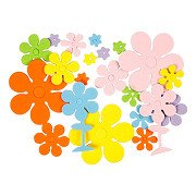Foam Figures Flowers 2mm Thick - 670 pcs.