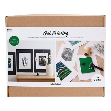 Groepsset Gelprinten Kleurrijke Prints