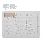 Kartonnen Puzzel Wit - 15x21cm