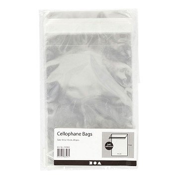 Cellofaan Zakjes 12,9x9,7cm - 20st.