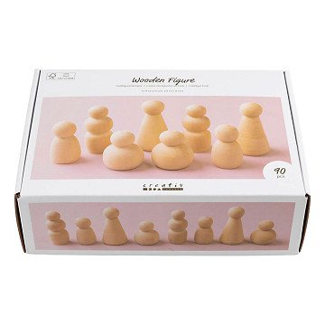 Houten Vormen 5-8cm - 90dlg.