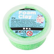 Glitzerschaum-Ton 35 g - Grün