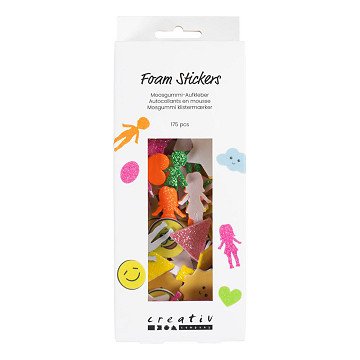 Foam Stickers Lachgezicht- 175st.