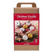 Hobbyset Kerstballen Glitter
