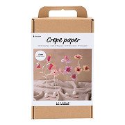 Hobby Set Crepe Paper Flower Pastel Colors