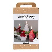 Hobbyset Kaarsen Maken Kerstman - 4 Kaarsen