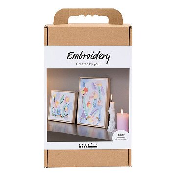 Hobbyset Borduurwerk Pastelkleuren