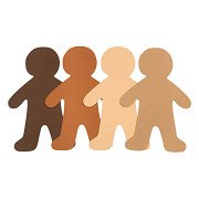 Colorations - Colors Like Me Large People Shapes, Set of 24 (4 Colors)